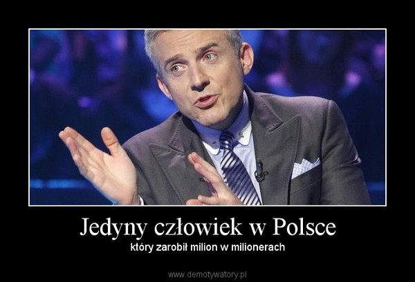 Jedyny człowiek w Polsce – który zarobił milion w milionerach 