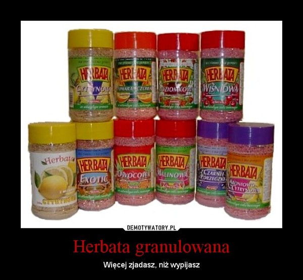 Herbata granulowana