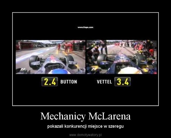 Mechanicy McLarena – pokazali konkurencji miejsce w szeregu 