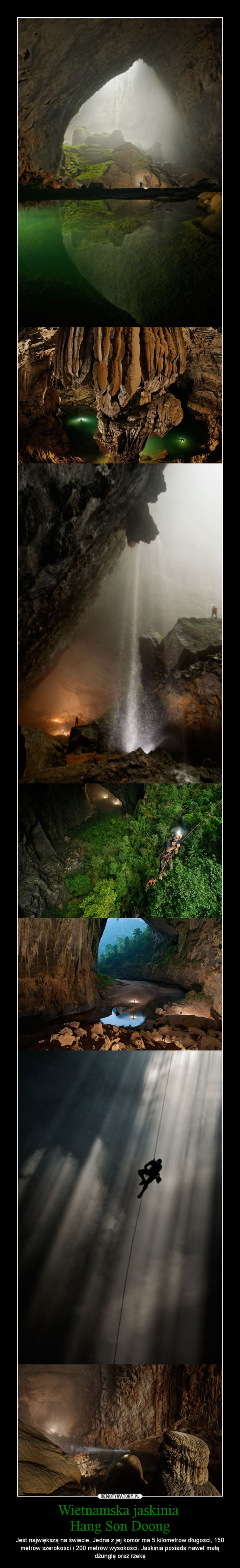 Wietnamska jaskinia 
Hang Son Doong