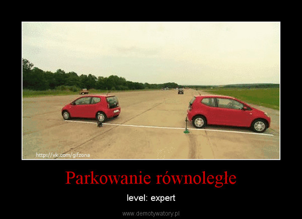 Parkowanie równoległe – level: expert 