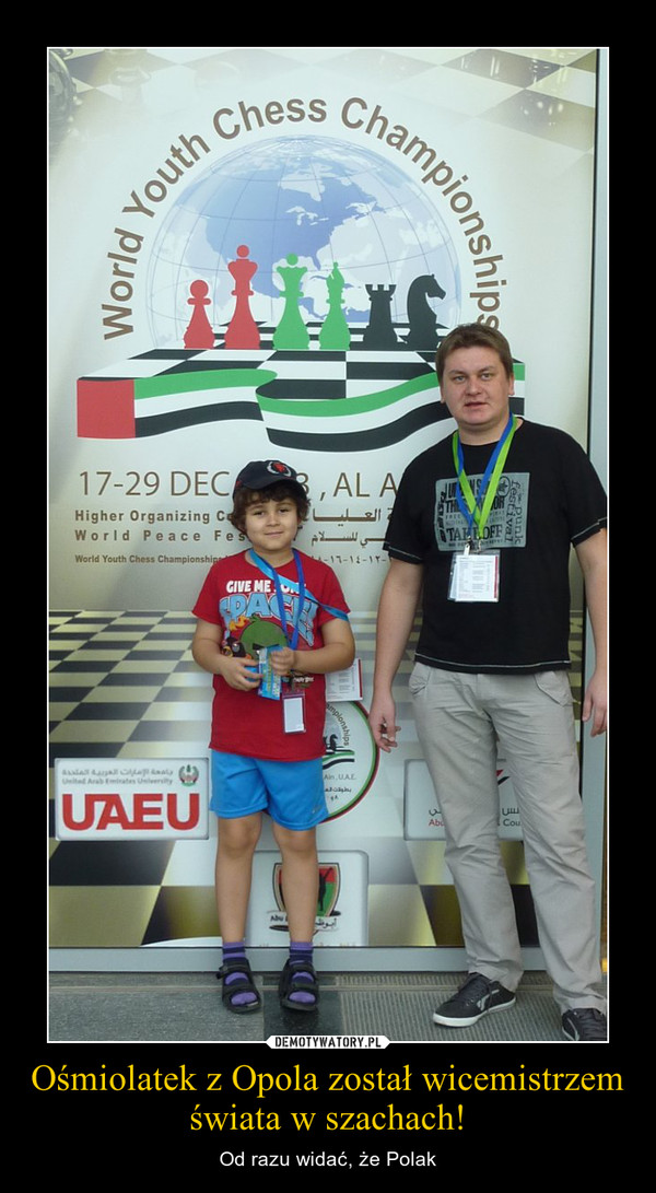 Ośmiolatek z Opola został wicemistrzem świata w szachach!