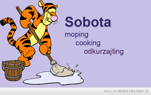 Sobota –  Sobotamopingcookingodkurzajting