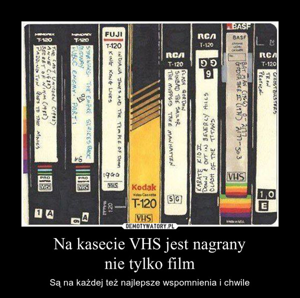 Na kasecie VHS jest nagranynie tylko film – Są na każdej też najlepsze wspomnienia i chwile 