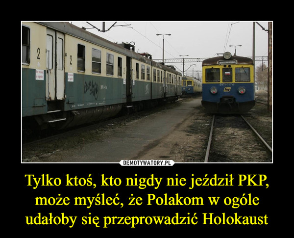 Tylko ktoś, kto nigdy nie jeździł PKP, może myśleć, że Polakom w ogóle udałoby się przeprowadzić Holokaust –  