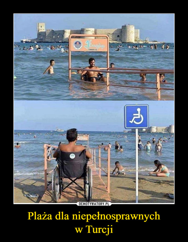Plaża dla niepełnosprawnychw Turcji –  