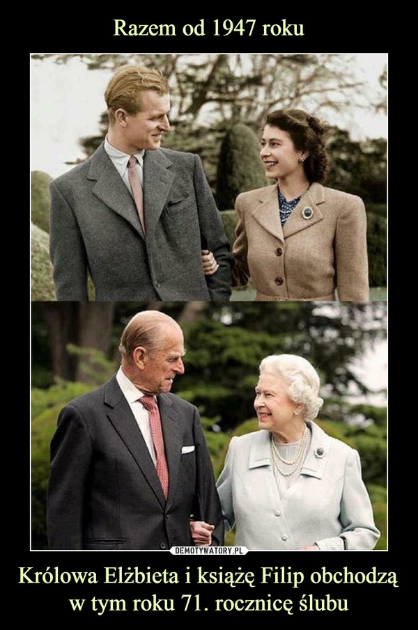 Królowa Elżbieta i książę Filip obchodzą w tym roku 71. rocznicę ślubu –  