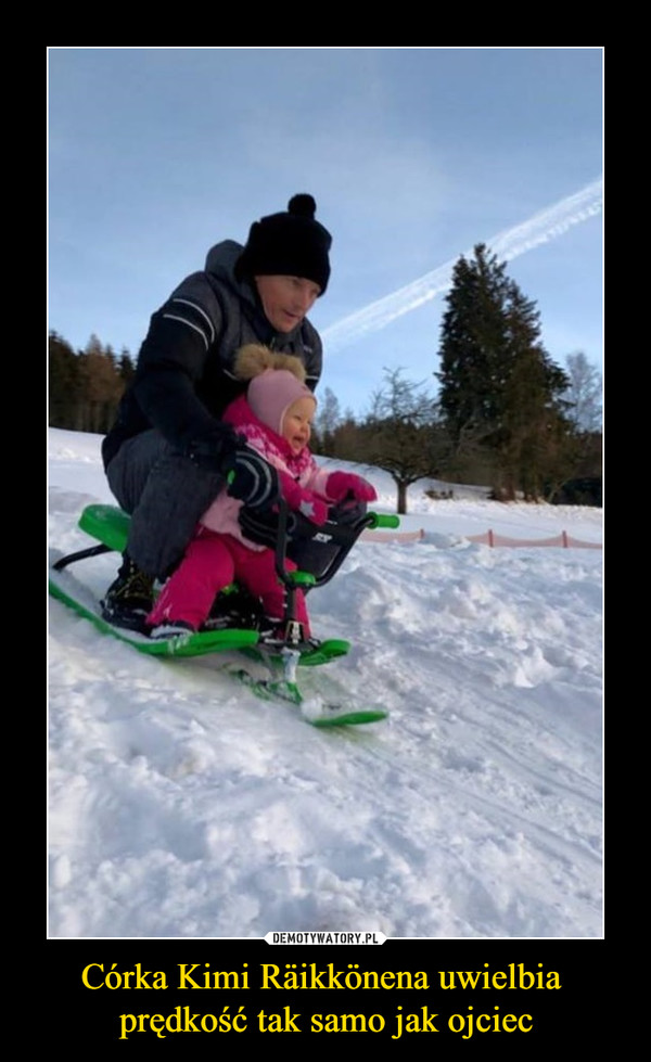Córka Kimi Räikkönena uwielbia prędkość tak samo jak ojciec –  