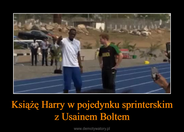 Książę Harry w pojedynku sprinterskim z Usainem Boltem –  