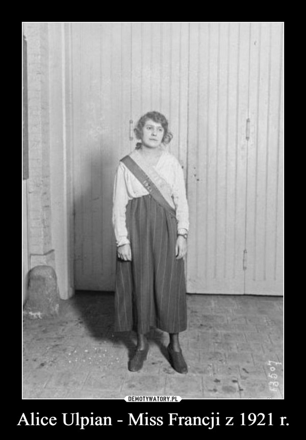 Alice Ulpian - Miss Francji z 1921 r. –  