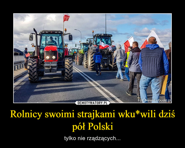 Rolnicy swoimi strajkami wku*wili dziś pół Polski