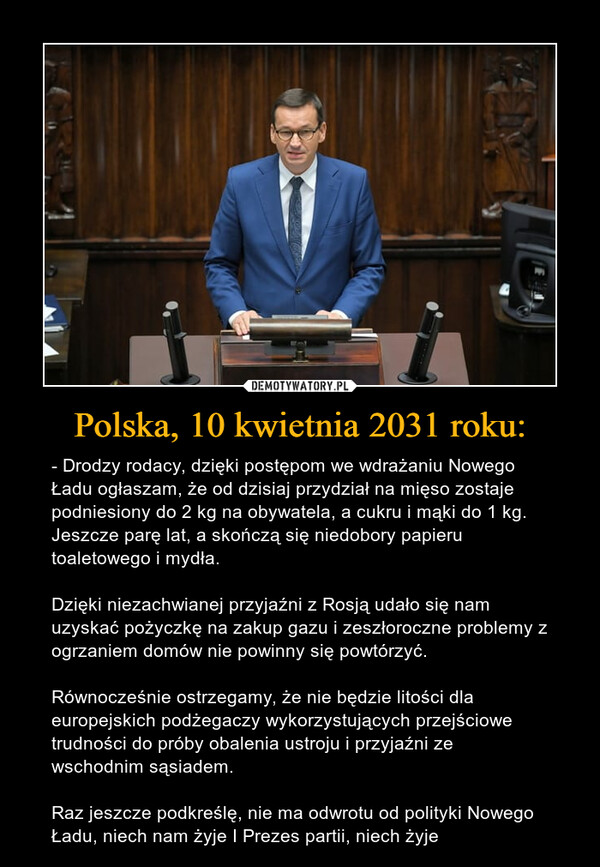 Polska, 10 kwietnia 2031 roku: