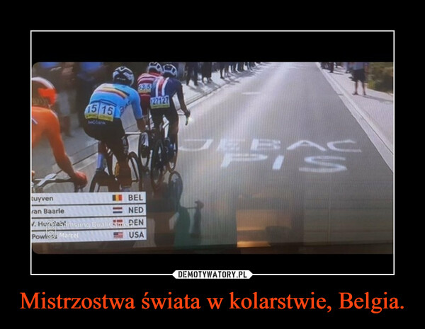 Mistrzostwa świata w kolarstwie, Belgia. –  