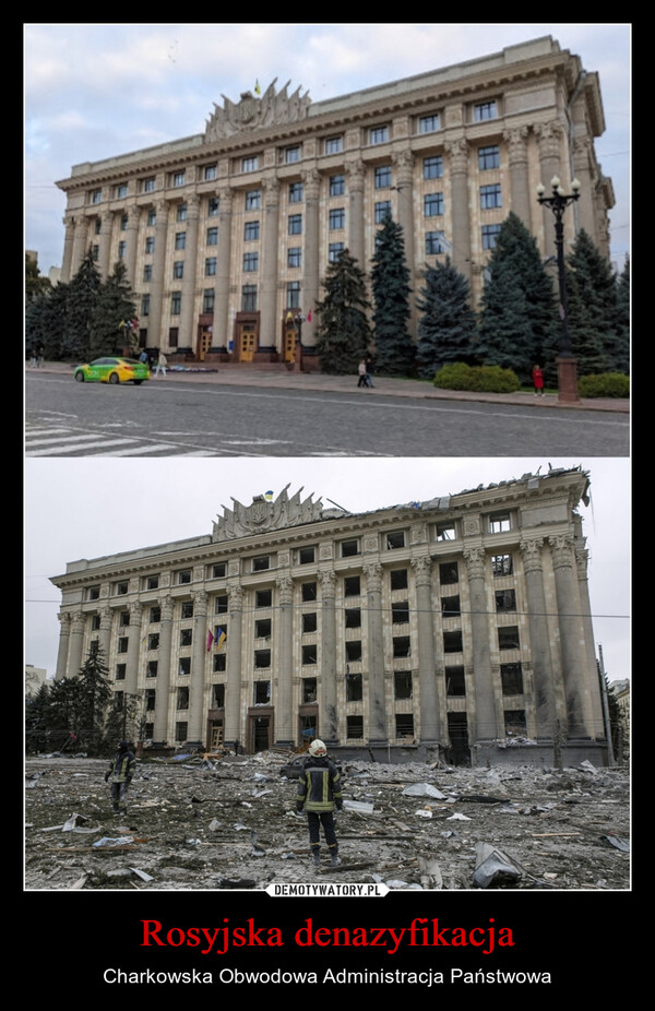 Rosyjska denazyfikacja – Charkowska Obwodowa Administracja Państwowa 
