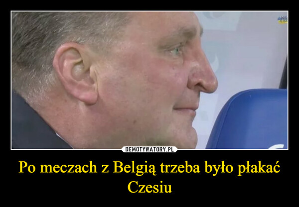 Po meczach z Belgią trzeba było płakać Czesiu –  