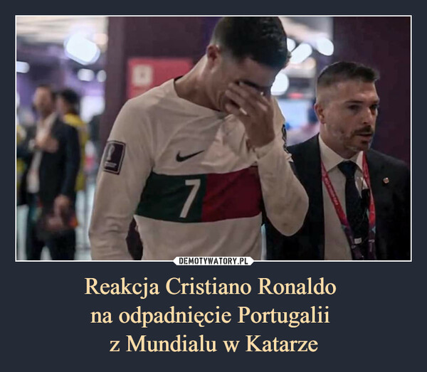 Reakcja Cristiano Ronaldo na odpadnięcie Portugalii z Mundialu w Katarze –  