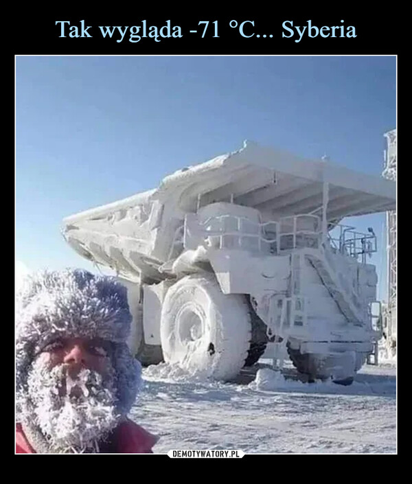 Tak wygląda -71 °C... Syberia